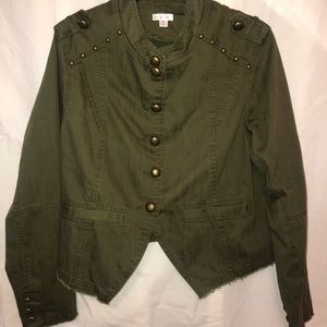 Olive Military Style Jacket
